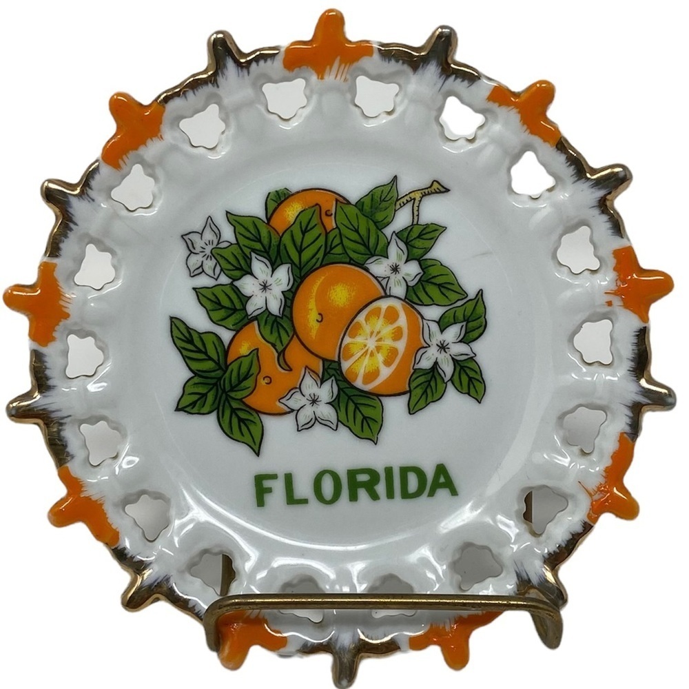Vintage Florida Souvenir Plate 5”